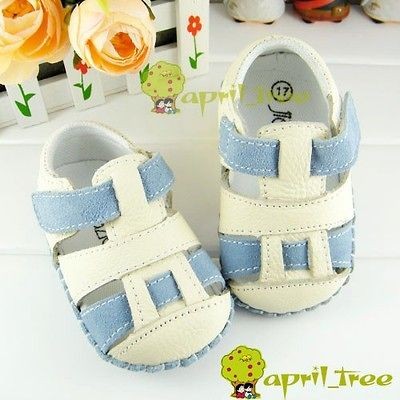 Cow Leather Infant Toddler Baby Boy shoes Sandal soft sold(D81)​3 