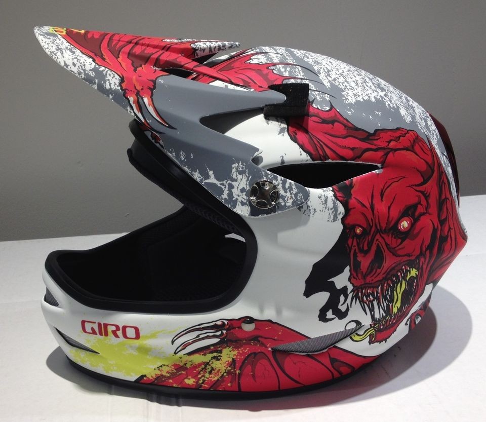 Giro Remedy Full Face Mountain Bike Helmet (Large, Matte White/Red 