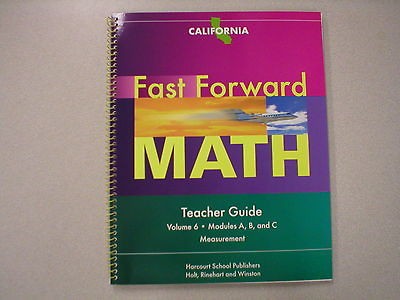   Math Teacher Guide Volume 6 California Harcourt ISBN 0153636939