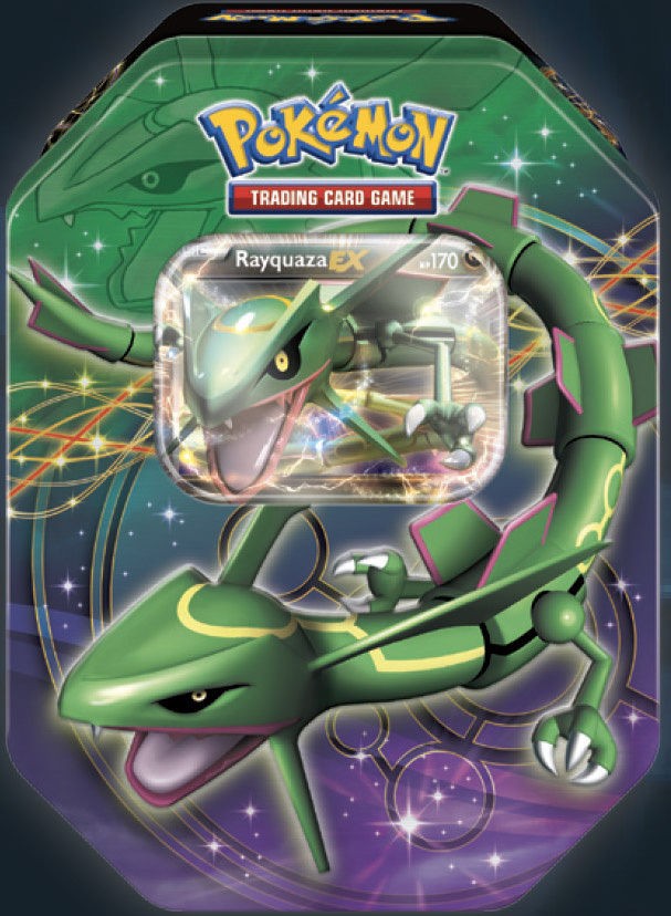 POKEMON RAYQUAZA EX LEGENDARY COLLECTORS TIN FALL 2012 BLACK & WHITE 