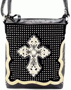 black studded cross body bag in Handbags & Purses
