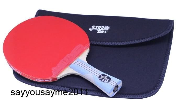 Table Tennis DHS 6 Star 6002 Racket Paddle Bat Shakehand Ping Pong w 
