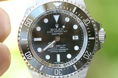 ROLEX MENS 116660 SEA DWELLER DEEP SEA STAINLESS STEEL Yr 2012 BOX 
