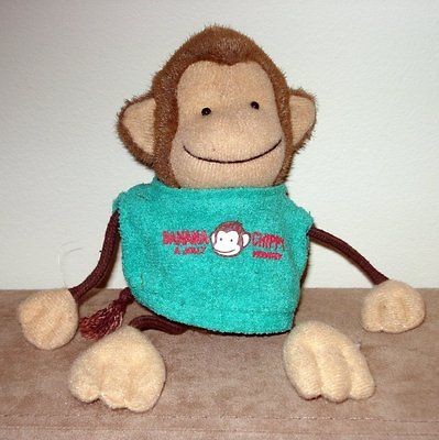 New BANANA A JOLLY 8.5 Chippy Monkey Plush Stuffed Animal Cute 