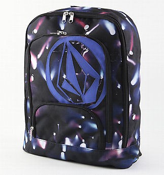 volcom backpack back pack 16 x 13 x 6 fox dc bmx new