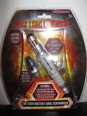 DOCTOR WHO 10TH TENTH DOCTORS SONIC SCREWDRIVER   LIMITED EDITION 