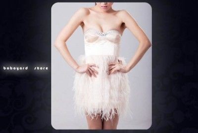 embellish ostrich feather corset skirt dress pink bodic