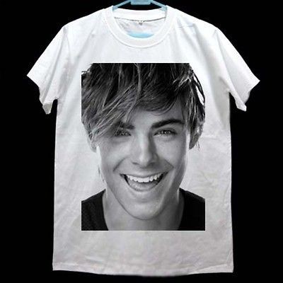 cute actor zac efron troy basketball captain t shirt xl