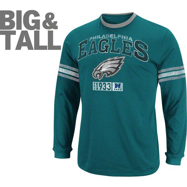 Philadelphia Eagles Big Tall Victory Pride IV Long Sleeve T Shirt 