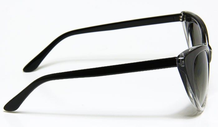 New Womens Cateye Gradient Black Frame Sunglasses Designer Nikita 