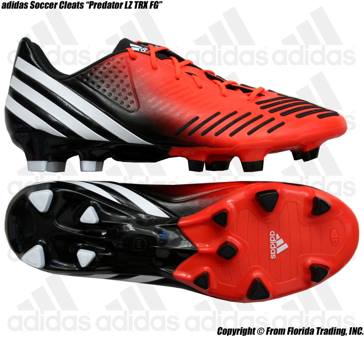 adidas Soccer Cleats Predator LZ TRX FG 11 29cm Infrared White G63508