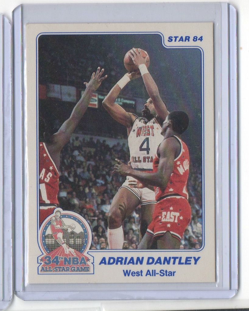 1984 Adrian Dantley Star Co Utah Jazz Card 16 All Star