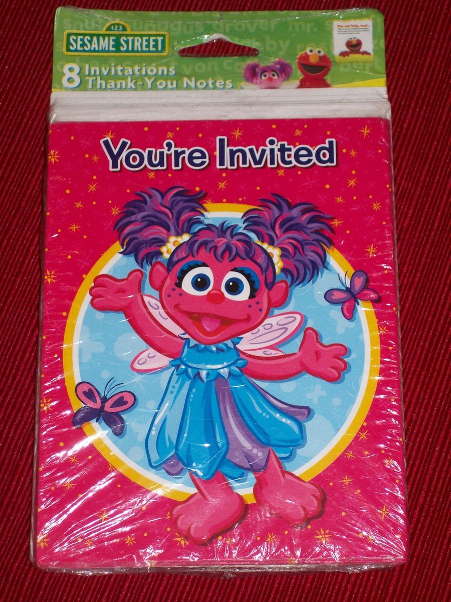   Street ABBY CADABBY Invitations INVITES THANK YOU Cards Party Supplies