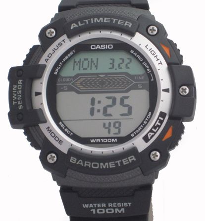   Thermometer Watch SGW 300H 1AVER Barometer Altimeter Digital