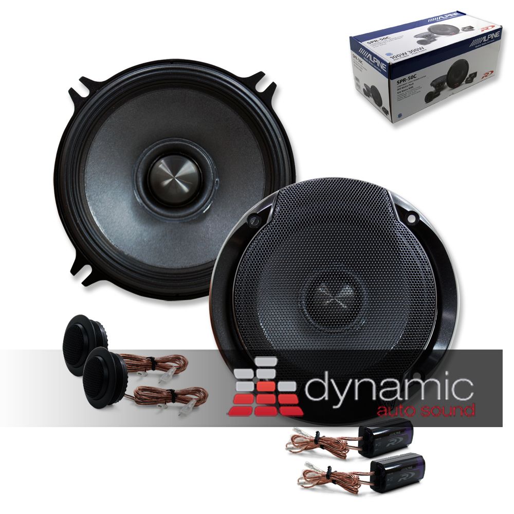 Alpine SPR 50c 5 25 Type R Car Audio 200 Watt RMS Component Speaker 