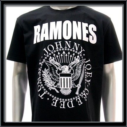 Sz L Ramones T Shirt Vtg American Retro Rock Band Punk Tour Concert 