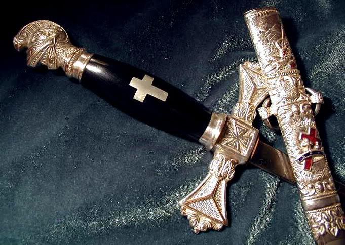 Aristocrat Sir Knights Ornate Old Masonic Templar Sword 1890 Excellent 