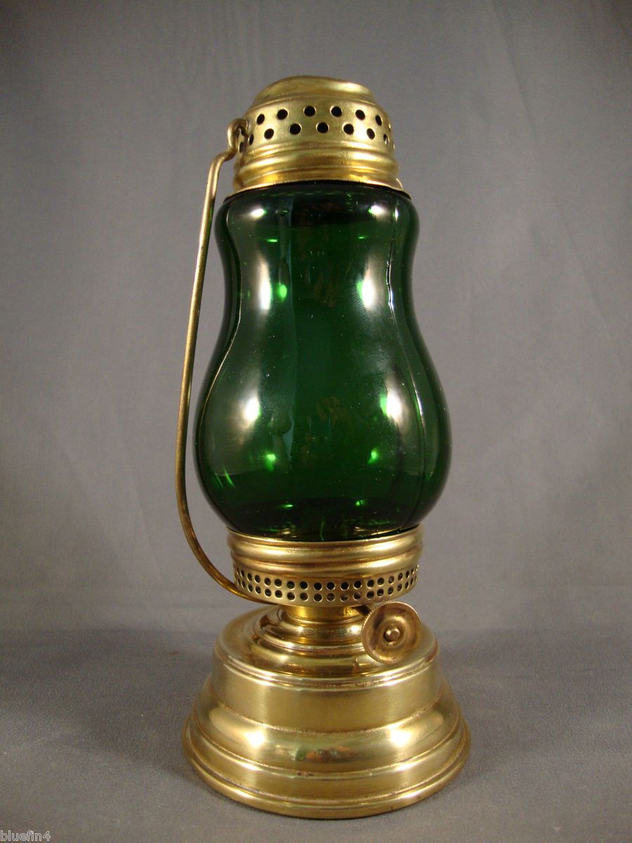 RARE Antique Kerosene Miniature Oil Lamp Brass Lantern Klondike 