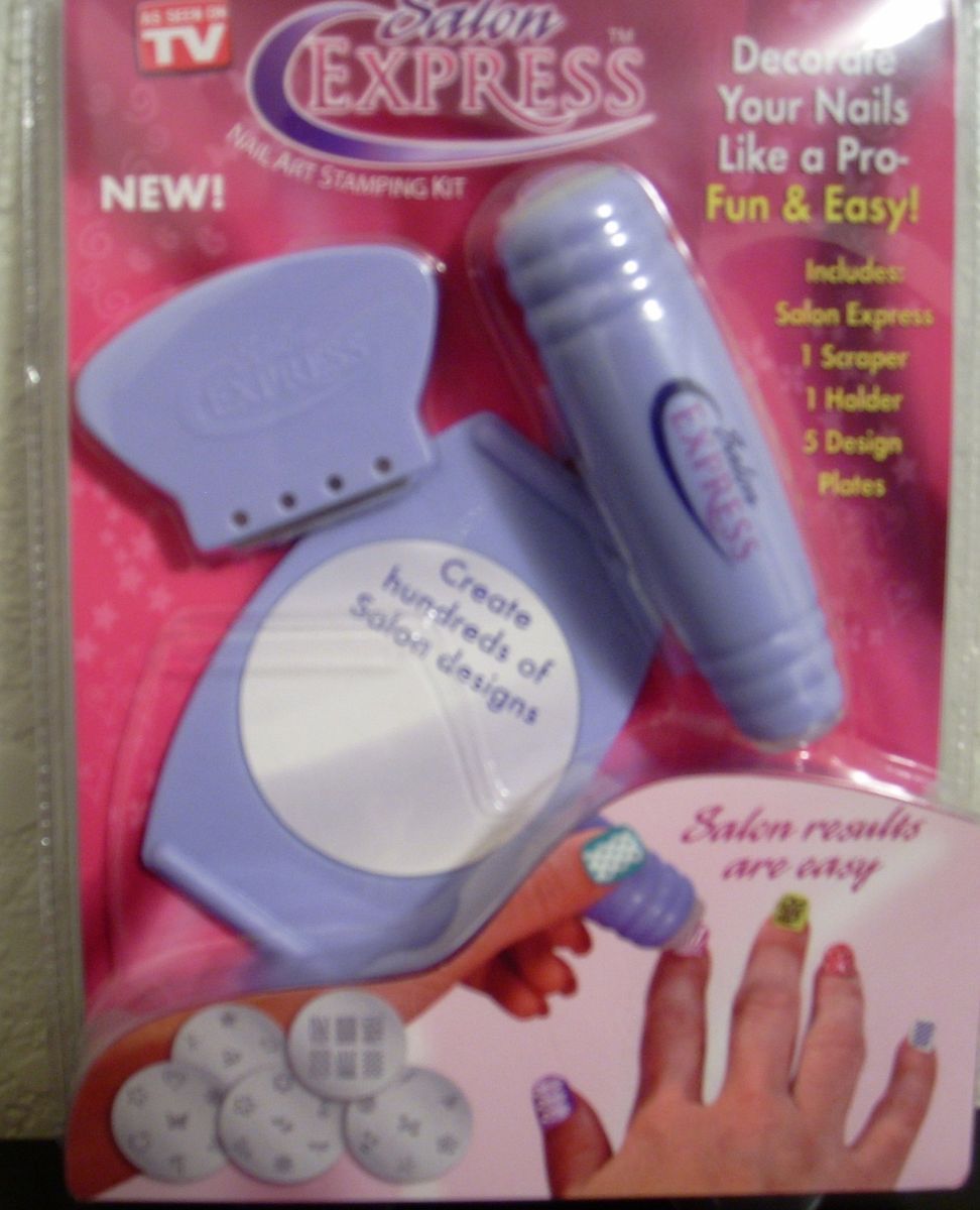 Salon Express Nail Art Stamping Kit as Seen on TV
