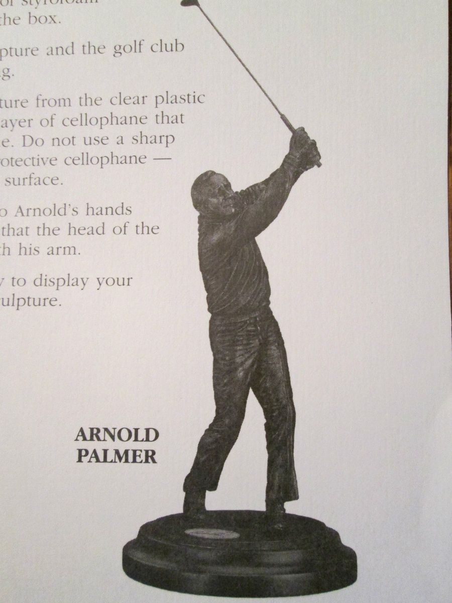 Arnold Palmer Danbury Mint Edition Golf Figurine