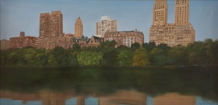 Ron Balaban Central Park Painting Original Art Undated