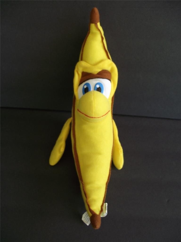 12 Classic Toy Yellow Banana Plush Stuffed Animal Toy
