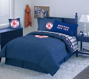 MLB Boston Red Sox Baseball Denim Bedding Comforter New