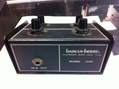 This is a 1970s Barcus Berry Standard Preamp for Acoustic Guitar Model 