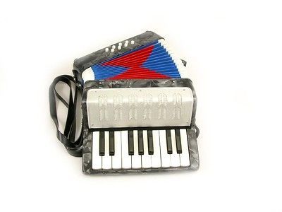 Newly listed ACCORDION SILVER 17 KEYS BUTTONS + 8 BASS PADS KEY C 