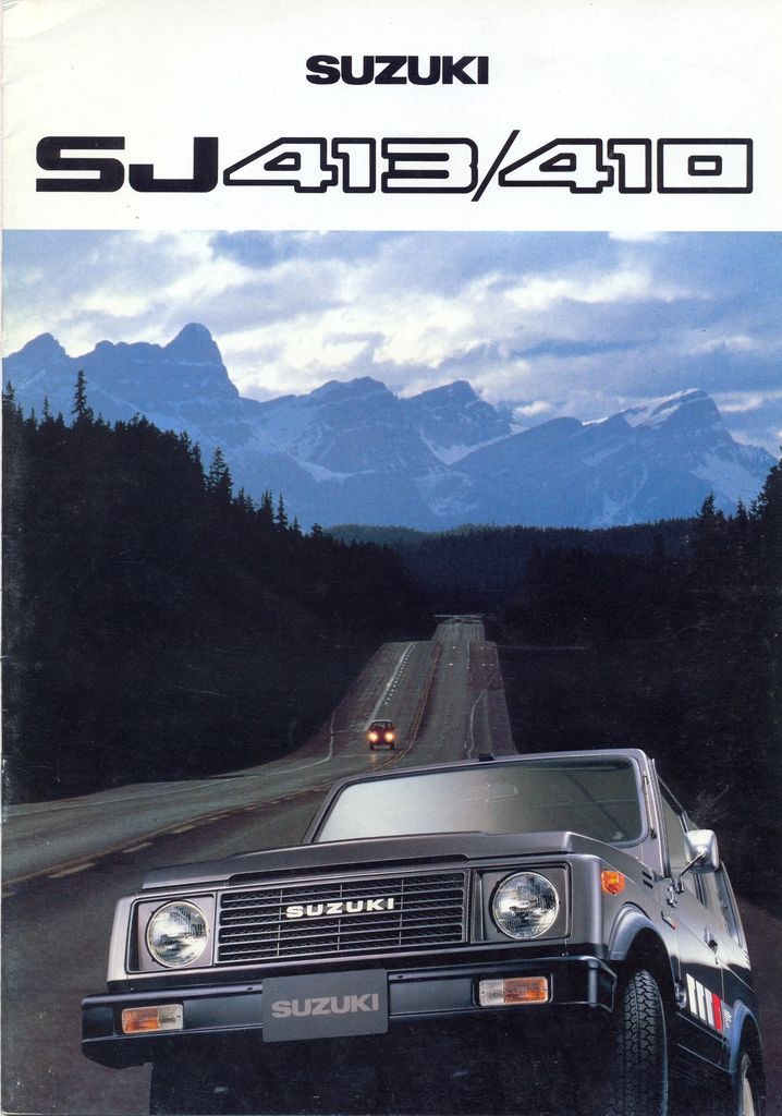 suzuki sj413 410 dutch market 1980 sales brochure from united