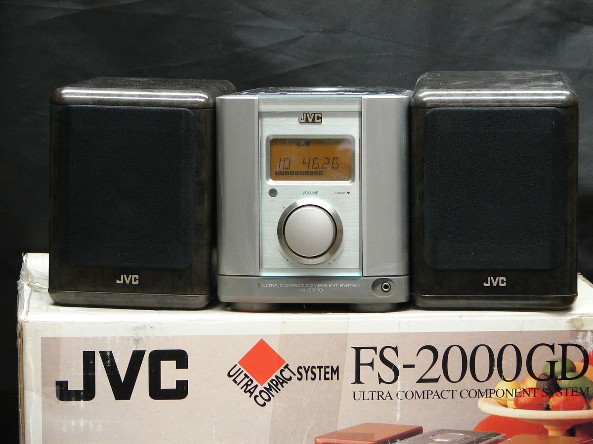   FS 2000 Receiver Compact Stereo CD Player Includes Speakers and Remote