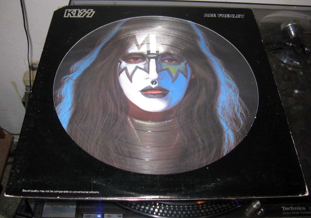 KISS Ace Frehley SUPER RARE Picture Disc 1978 With Original Cover