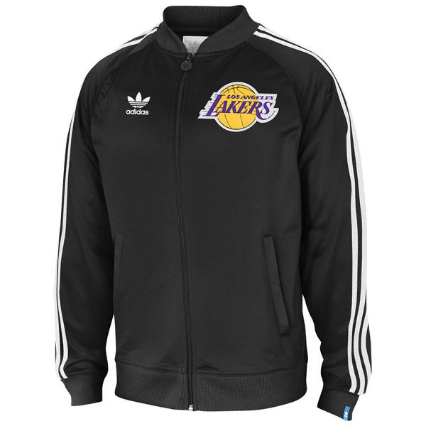 Los Angeles Lakers Adidas Originals Primary Logo XL Track Jacket Black 