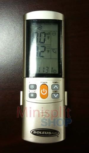 Soleus Mini Split Air Conditioner Remote Control KFR 24