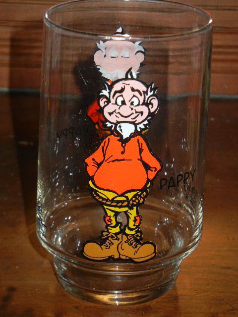 1975 Al Capp Sneaky Petes Pappy Glass Pepsi Promo Lil Abners 