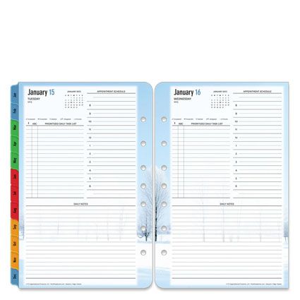 FranklinCovey Compact Seasons Ring bound Weekly Planner Refill   Jan 