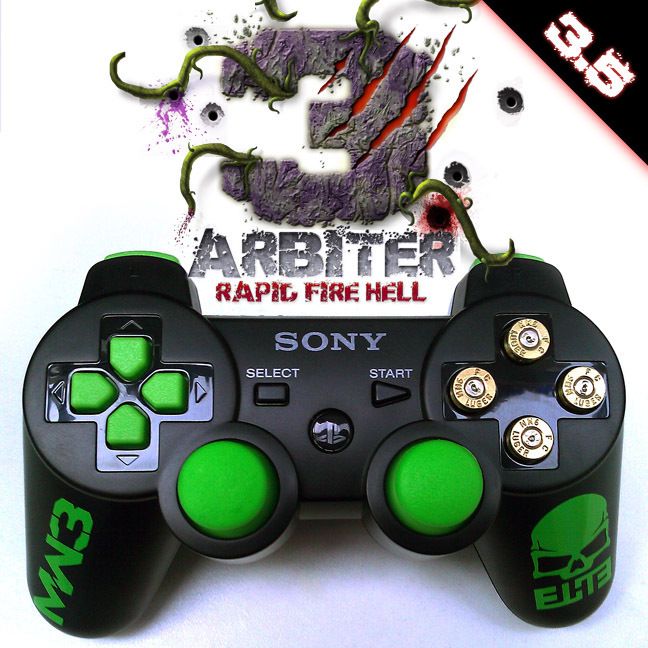 Arbiter 3 5 Elite Rapid Fire Hell Playstation PS3 Controller COD MW3 