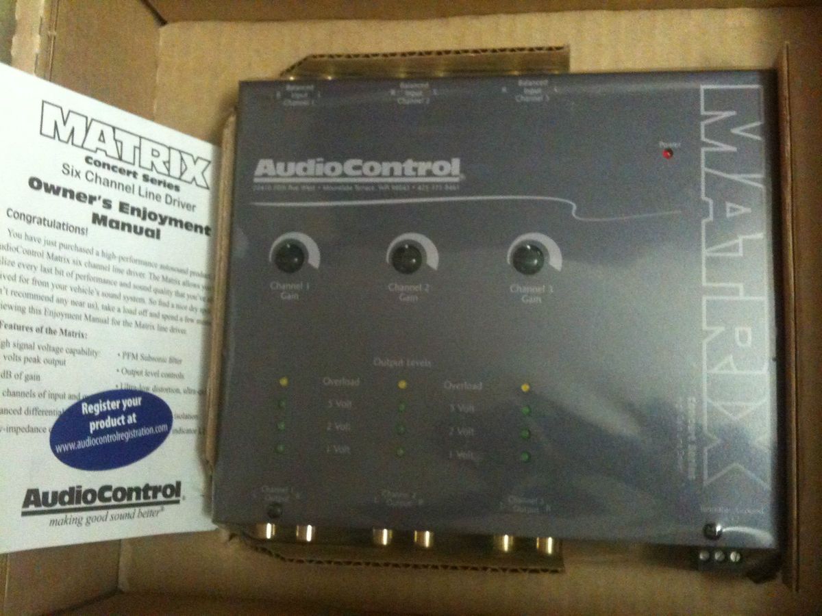 New AudioControl Matrix 6 Channel Line Driver Gray