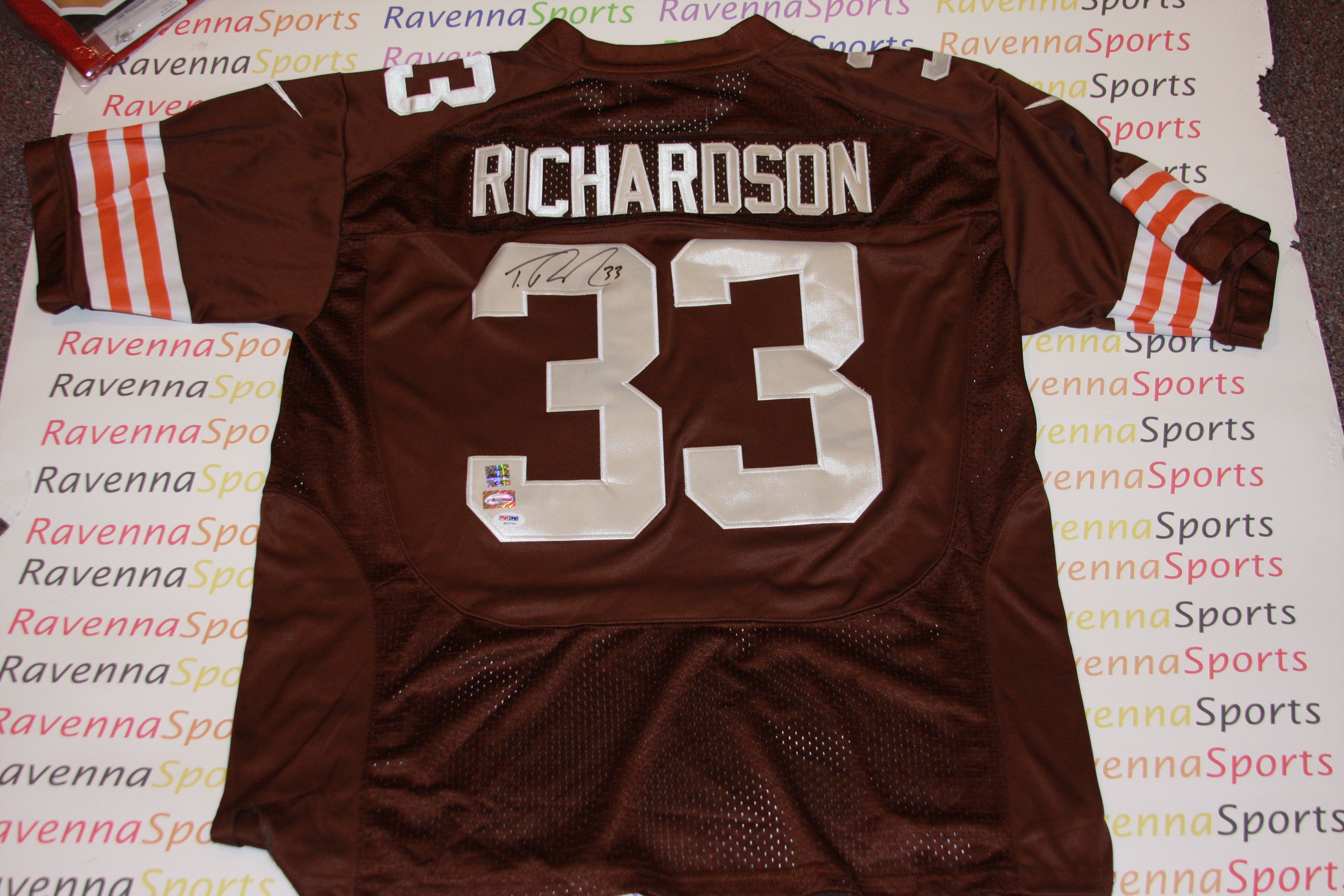 Trent Richardson Signed Cleveland Browns Nike Jersey 2012 BCS Champs 