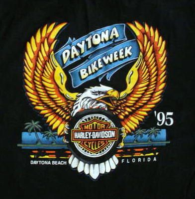 95 Bike Week Daytona Harley Davidson T Shirt Mens Med