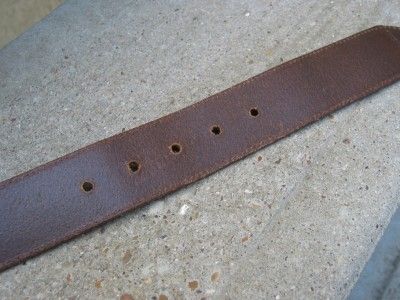 bill adler used brown leather belt 42