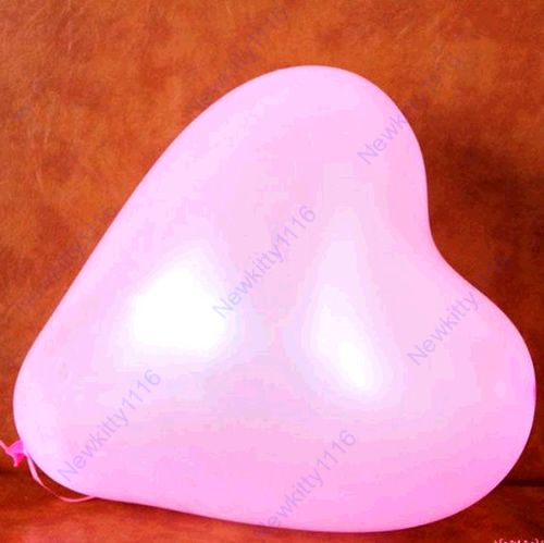 100pcs Heart Shape Balloons Occasions Wedding Birthday Party 