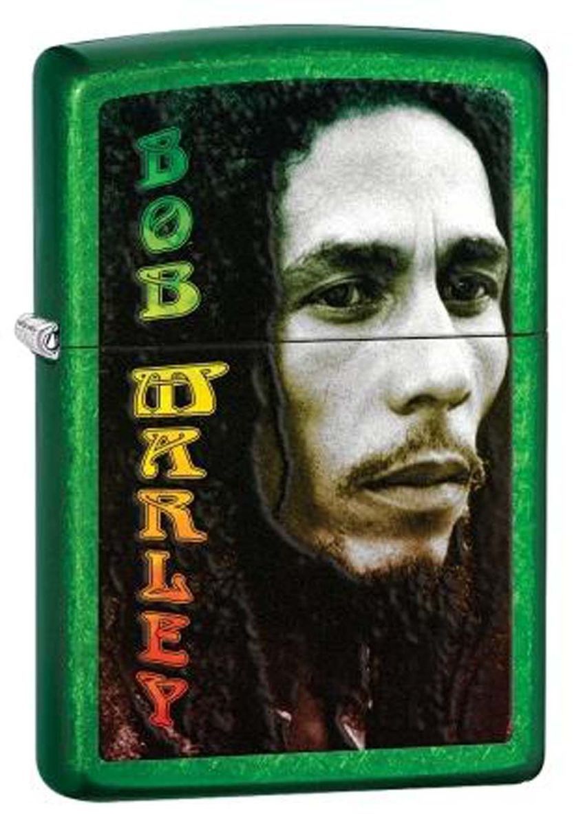Green Bob Marley Meadows Authentic Zippo Lighter Gift