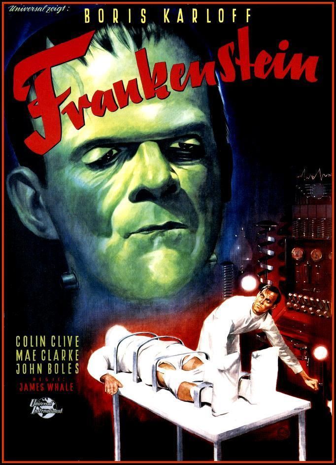 Classic Movie Poster Frankenstein Boris Karloff 1931