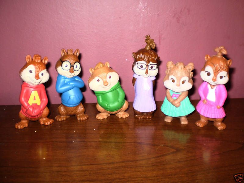 Alvin And The Chipmunks Mcdonalds Set Cake Toppers