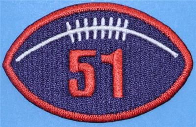 Dick Butkus Chicago Bears NFL Retirement Hall of Fame Patch NFL 