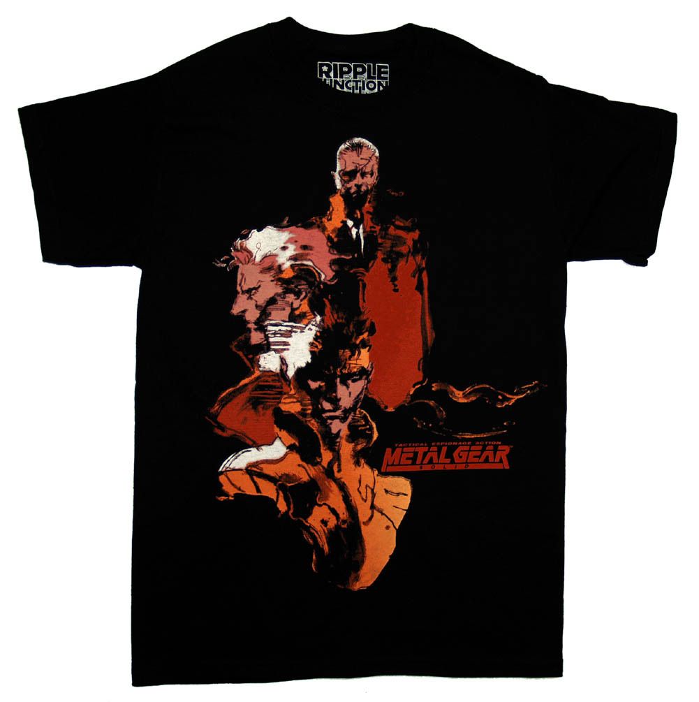 Metal Gear Solid Solid Snake Big Boss Konami Video Game T Shirt Tee 