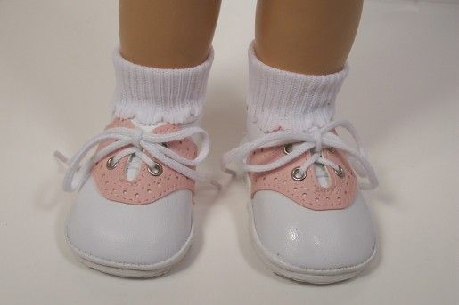 Lt Pink Saddle Oxford Doll Shoes for Chatty Cathy♥