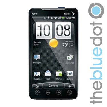 HTC EVO 4G Sprint Cell Phone Black No Contract Refurbished