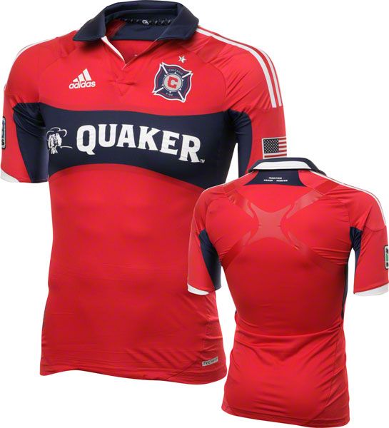 Chicago Fire Adidas 2012 Authentic Home Tech Fit Jersey